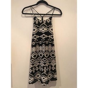 Urban Outfitters Black and White Aztec Dress Small